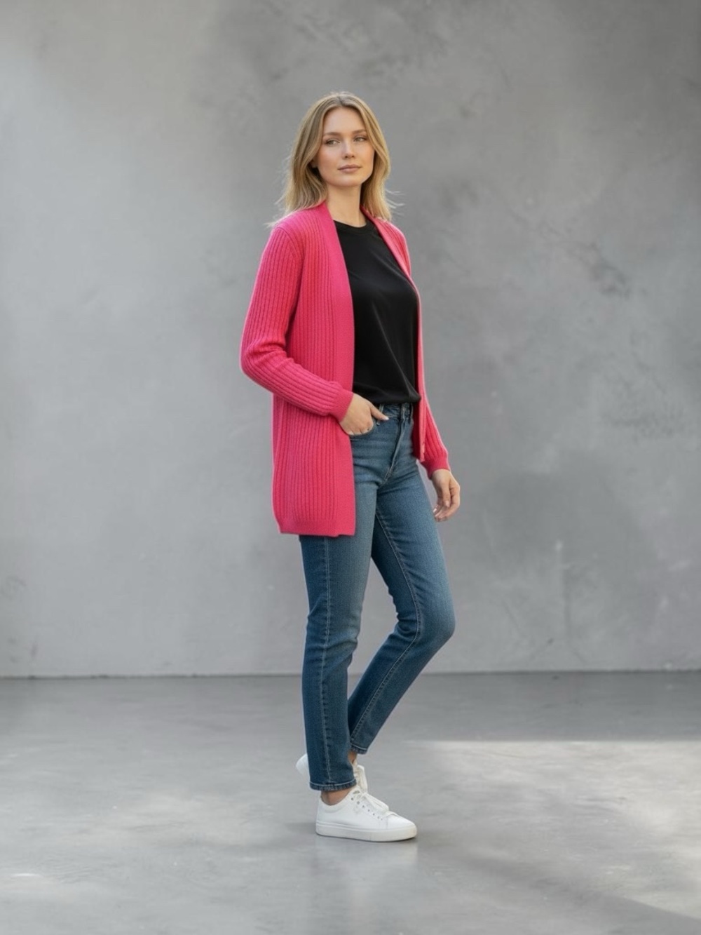 NWT  Nic & Zoe Long Open-Front Cardigan - Rose Quartz Pink #summer #office